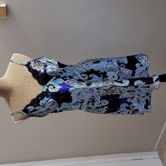 Apt 9 Parsley floral Print Babydoll Chemise/Lingerie in size Large - Picture 1 of 8